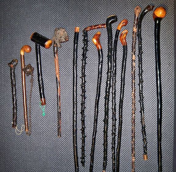 Shillelaghs - cut from the hardwood of Blackthorn or Oak, they make formidable weapons ... or Hurling sticks! 