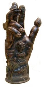 A 'Sabazios' votive hand - image from the British Museum.