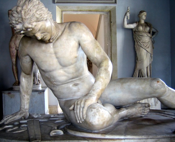 The 'Dying Gaul' or 'Dying Galatian' from the Capitoline Museum.