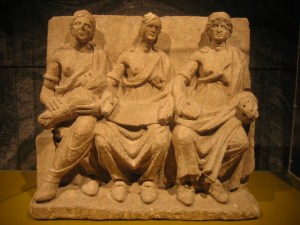 A Romano-Gallic 'matres' statue from Germany.