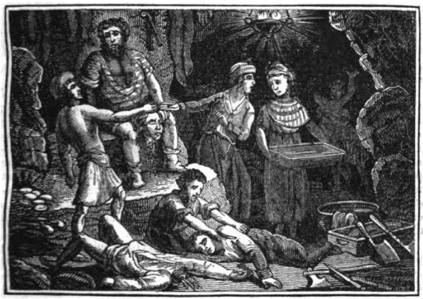 'Sawney Bean' and his clan sit down to supper