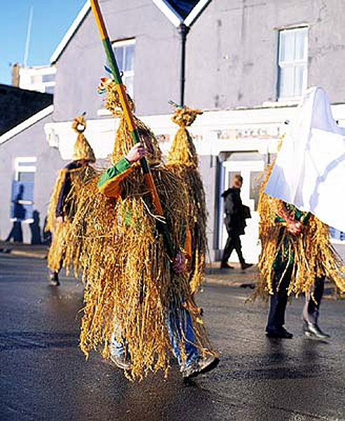 'Wren Boys' procession at Dingle, Co. Kerry, Ireland.