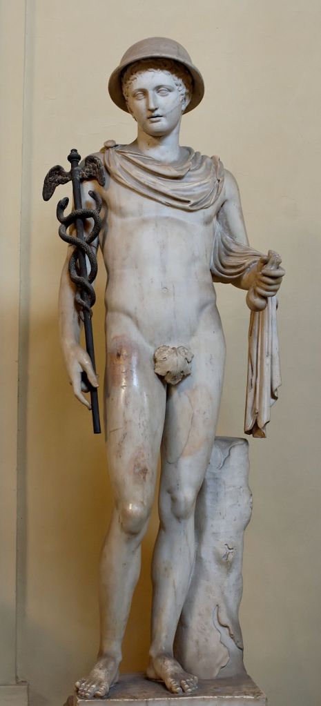 A statue of Hermes from (could you have guessed it?) the Vatican museum. 